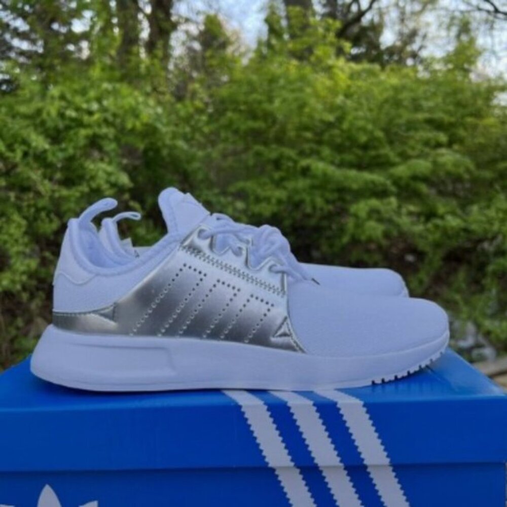 Adidas X_PLR Platinum Women's Athletic Sneaker White Casual Shoe NWB Silver 6.5